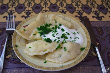 вареники с зеленью...