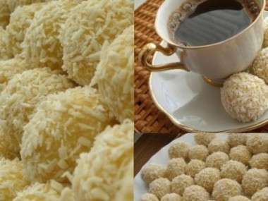 Пирожное "рафаэлло"...