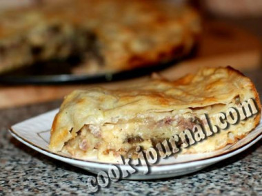 Пирог из лаваша с сыром...