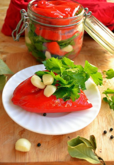 ПЕРЕЦ МАРИНОВАННЫЙ ПОЛОВИНКАМИ ЗА 15 МИН