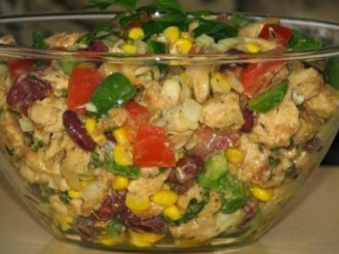 Салат без майонеза ... пальчики оближешь Безумно вкуснo!!