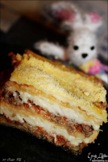 Ленивая лазанья с лавашом