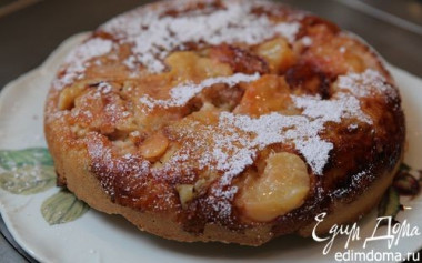 ПЕРСИКОВЫЙ ПИРОГ-ПЕРЕВЕРТЫШ НА СМЕТАНЕ