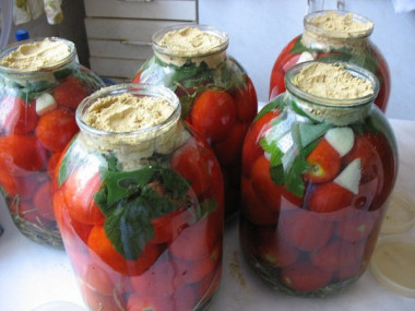 Помидоры соленые с горчицей и др. заготовки