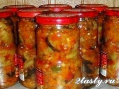 "десятка" из баклажан