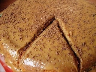 Кофейный пирог "Из того, что есть в холодильнике"