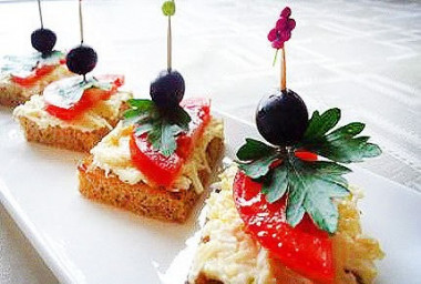 Канапе "Сырная кокетка"