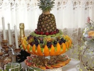 Как красиво оформить фрукты