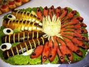 Варианты оформления рыбной нарезки