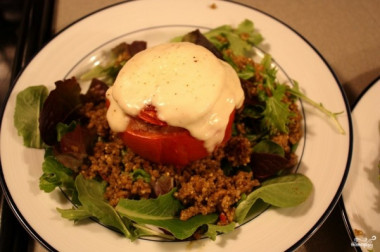 Помидоры, фаршированные грибами