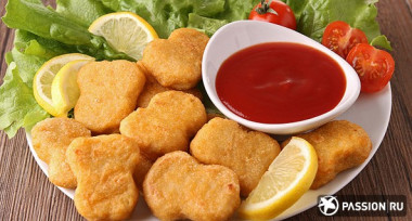 Куриные наггетсы в панировке из крекеров