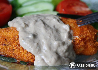 куриные грудки под грибным соусом