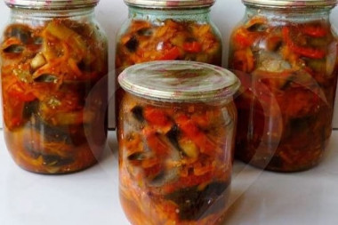 БАКЛАЖАНЫ КОНСЕРВИРОВАННЫЕ БЕЗ СТЕРИЛИЗАЦИИ