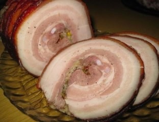 Сало с прослойками мяса