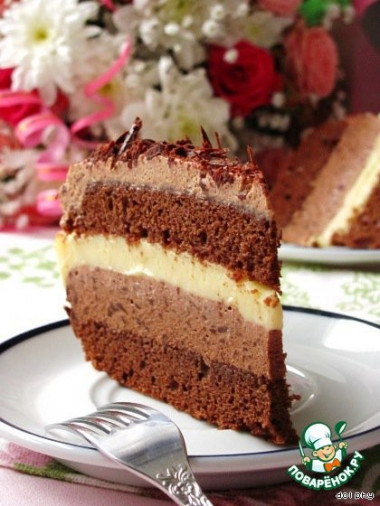 Шоколадно-лимонный торт...