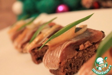 Маринованная сельдь с соевым соусом...