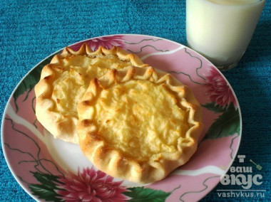 Картофельные шаньги из пресного теста