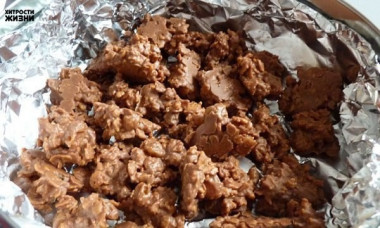 Шоколадные хрустелки с изюмом...