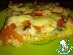 Картофельная запеканка-пицца...