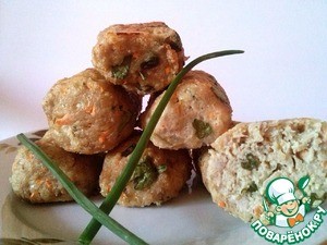Котлеты нежные с творогом":