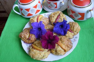 Творожное печенье с нектаринами