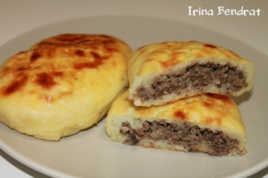 Картофельные зразы с печёнкой...