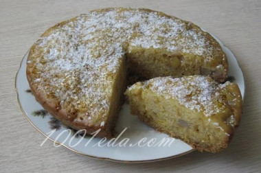 Постный пирог с яблоками в МВ