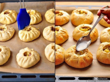 Вак балиш (маленькие пироги с мясом и картошкой).