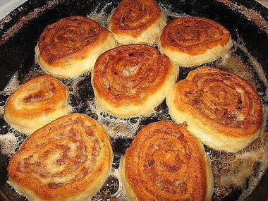 ШАНЕЖКИ С МЯСОМ! ОЧЕНЬ ВКУСНО!