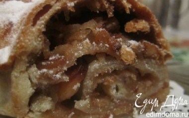 ЯБЛОЧНЫЙ ШТРУДЕЛЬ(ПОСТНЫЙ) В АЭРОГРИЛЕ