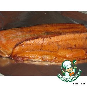 Форель горячего копчения