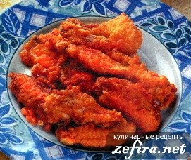 Куриные крылышки в пивном кляре