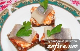 Бутерброды с селедкой «Холостяцкие»