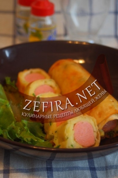 Реинкарнация классического рецепта сосиски в тесте — сосиска в картофеле и в лаваше