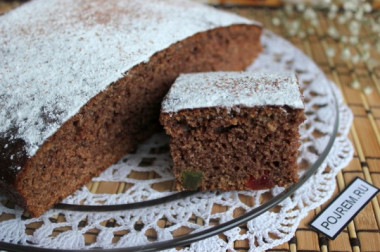 Манник шоколадный с цукатами