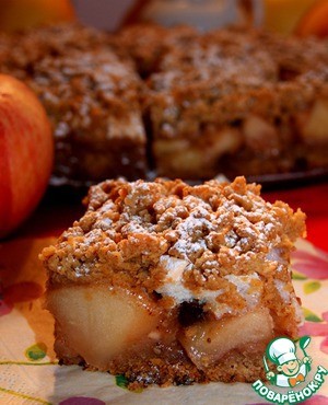 Польский яблочно-ореховый пирог