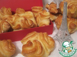 французская булочка с кремом