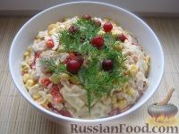 Капустный салат с чесноком...