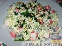 Салат "Краб в капусте"...