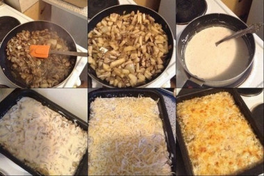 Запеканка-жюльен.