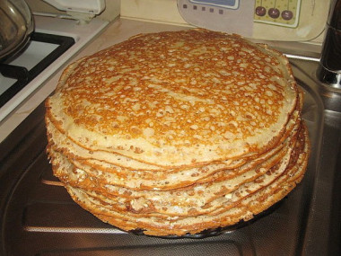 ЗАВАРНЫЕ БЛИНЧИКИ НА КЕФИРЕ " ВОЛОГОДСКОЕ КРУЖЕВО "