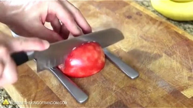 нарезка яблока