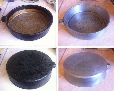 КАК ОЧИСТИТЬ "БАБУШКИНЫ"  ЧУГУННЫЕ КАСТРЮЛИ/СКОВОРОДКИ