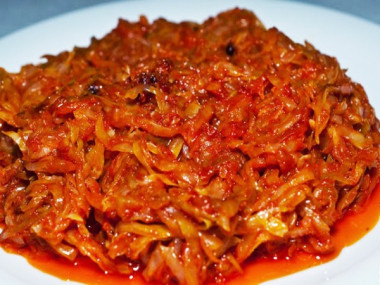 Очень вкусная тушеная капуста