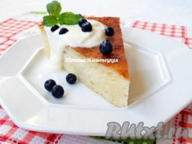 Простая творожная запеканка...