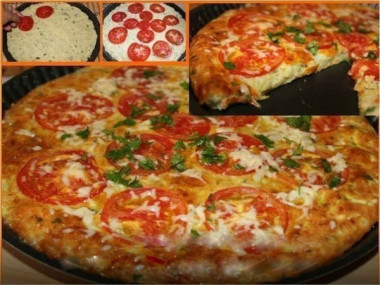 Быстрая кабачковая пицца...