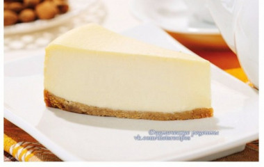 Низкокалорийный чизкейк без выпечки