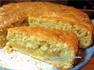 Творожно-яблочный пудинг