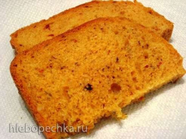 Хлеб с вялеными помидорами и базиликом