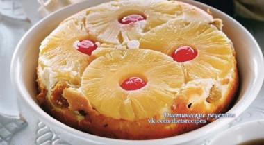 Творожная запеканка с ананасами